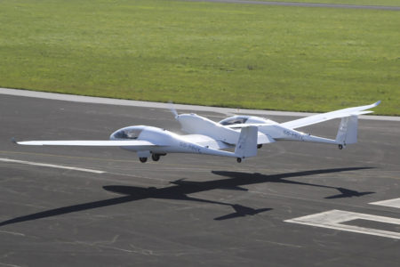 El avión  de prueba de tecnologías propulsivas HY4 del DLR.