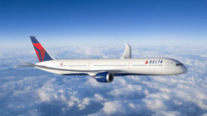 Boeing 787 con los colores de Delta.