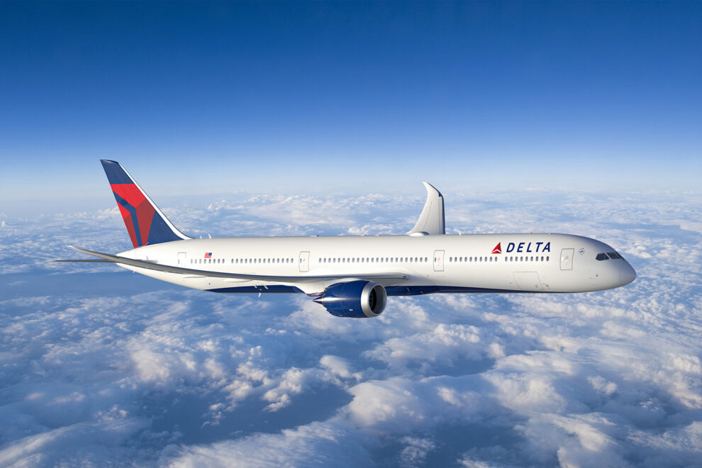 Boeing 787 con los colores de Delta.