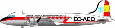 Douglas DC-4, el primer avión de largo radio de Iberia