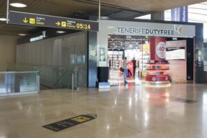 Tienda duty free en el aeropuerto de Tenerife Norte.
