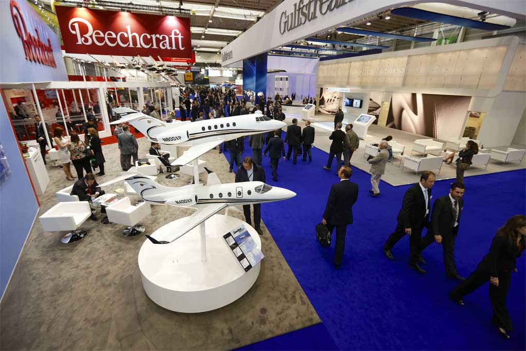 El Salón de la aviación corporativa EBACE 2014 abre hoy sus puertas en Ginebra (Foto de la edición de 2013)