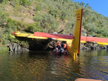 Canadair CL-215 de Avincis accidentado en Portugal el 16 de junio de 2026.