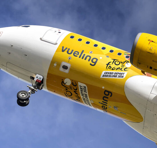 Vueling dedica un A320 a la salida del Tour de Francia 2026 desde Barcelona.