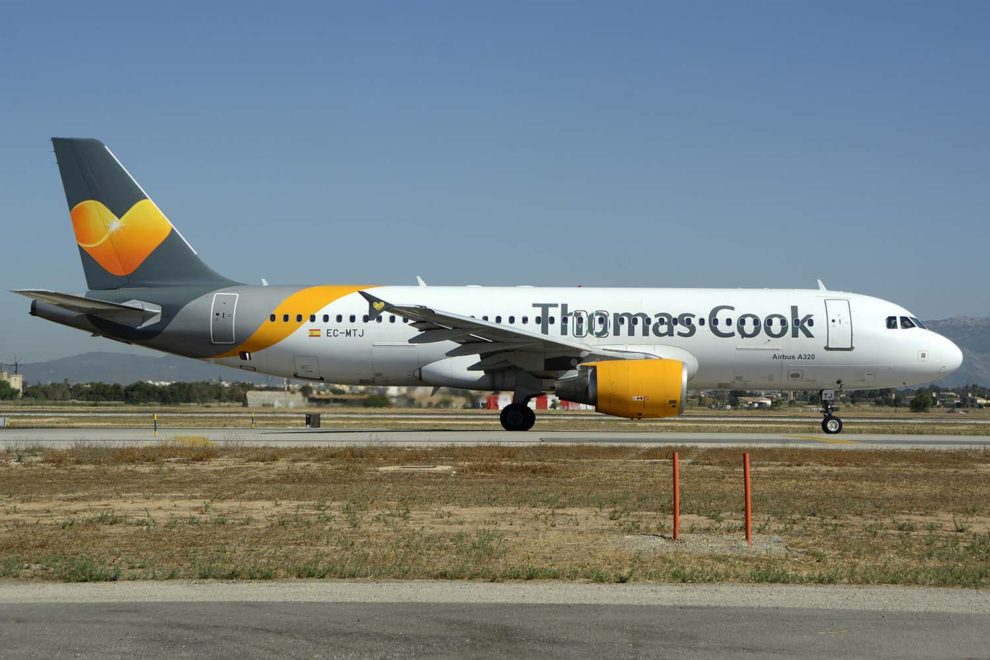 Los Airbus A320 de Thomas Cook Balearics portaban título, bien de Thomas Cook, bien de Condor.