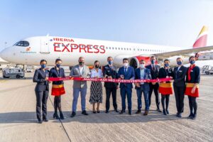 Bautismo del Airbus A321 EC-NGP de Iberia Express.