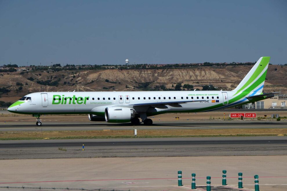 El E195-E2 EC-OHE es uno de los aviones entregados por Embraer en el segundo trimestre de 2024.