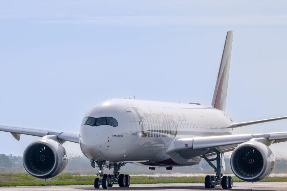 Primer A350-900 de Emirates.