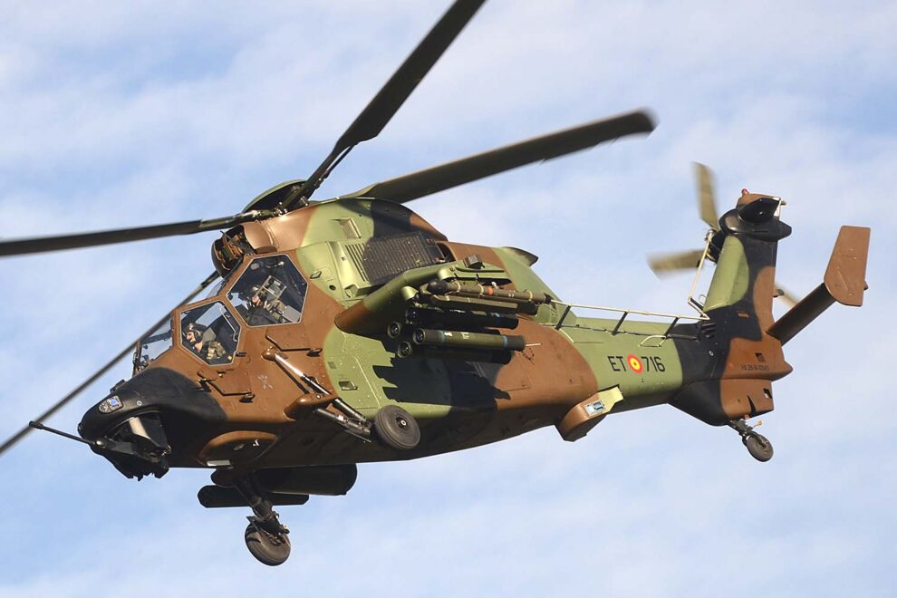 Uno de los 18 helicópteros Tigre que España modrnizará en la próxima década.