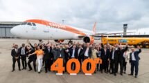 Entrega del Airbus número 400 de Easyjet en Finkenwerder.
