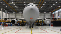 El segundo A330MRTT espalñol casi listo en las instalaciones de Airbus Defence en Getafe.