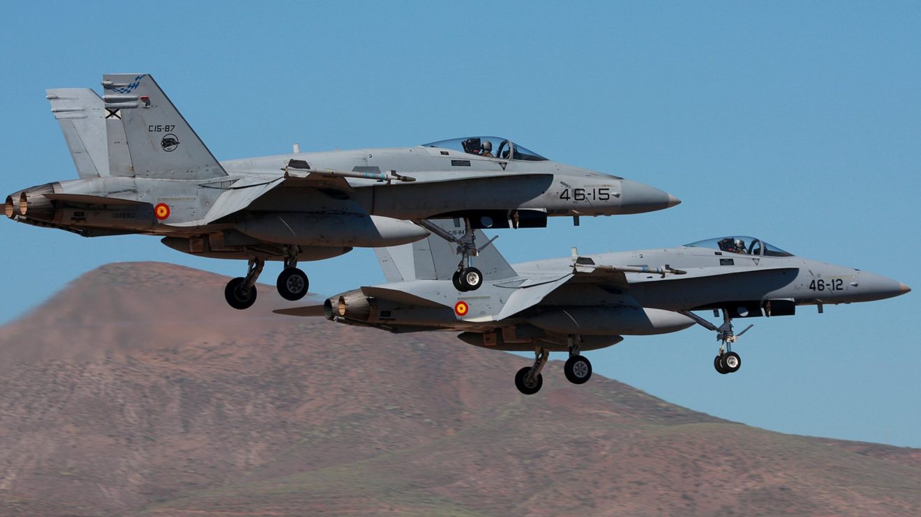 Los F/A-18 del Ala 46 se compraron de segunda mano para reforzar la defensa de Canarias.