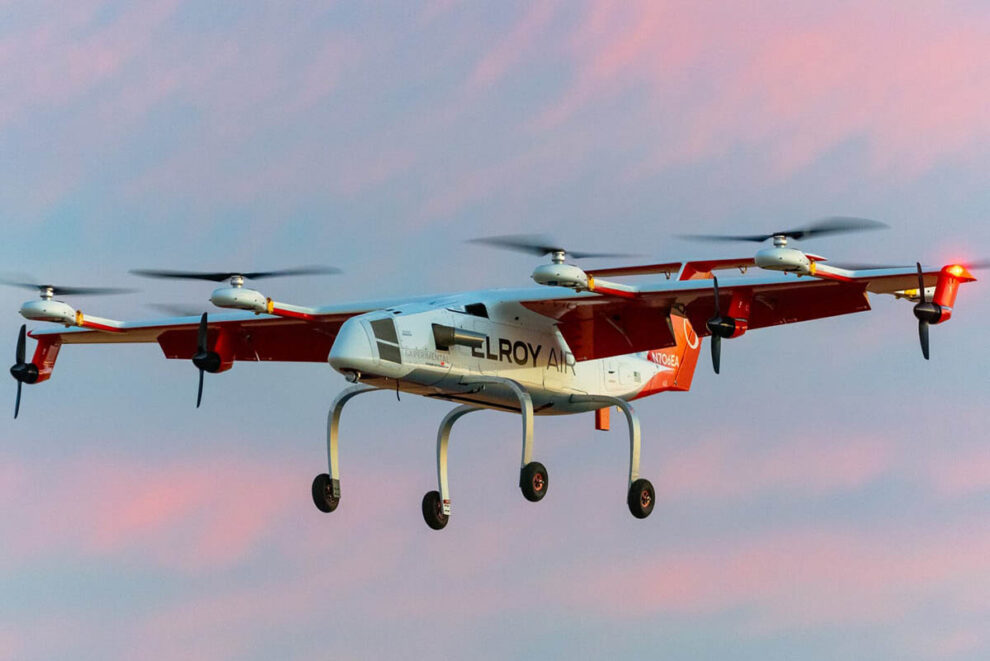 El prototipo del Elroy Chaparral durante uno de sus vuelos de prueba, sin el contenedor ventral de carga.