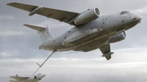 Así podrá lucir el Embraer KC-390 con pértiga de reabastecimiento en vuelo y emblemas de la USAF.