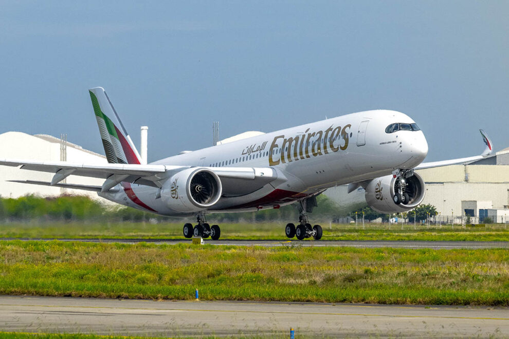 Entre las entregas de Airbus en enero de 2025 destaca el tercer A350 para Emirates.