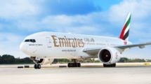Beoing 777-200LR con el que Emirates volará a México..