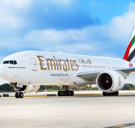 Beoing 777-200LR con el que Emirates volará a México..