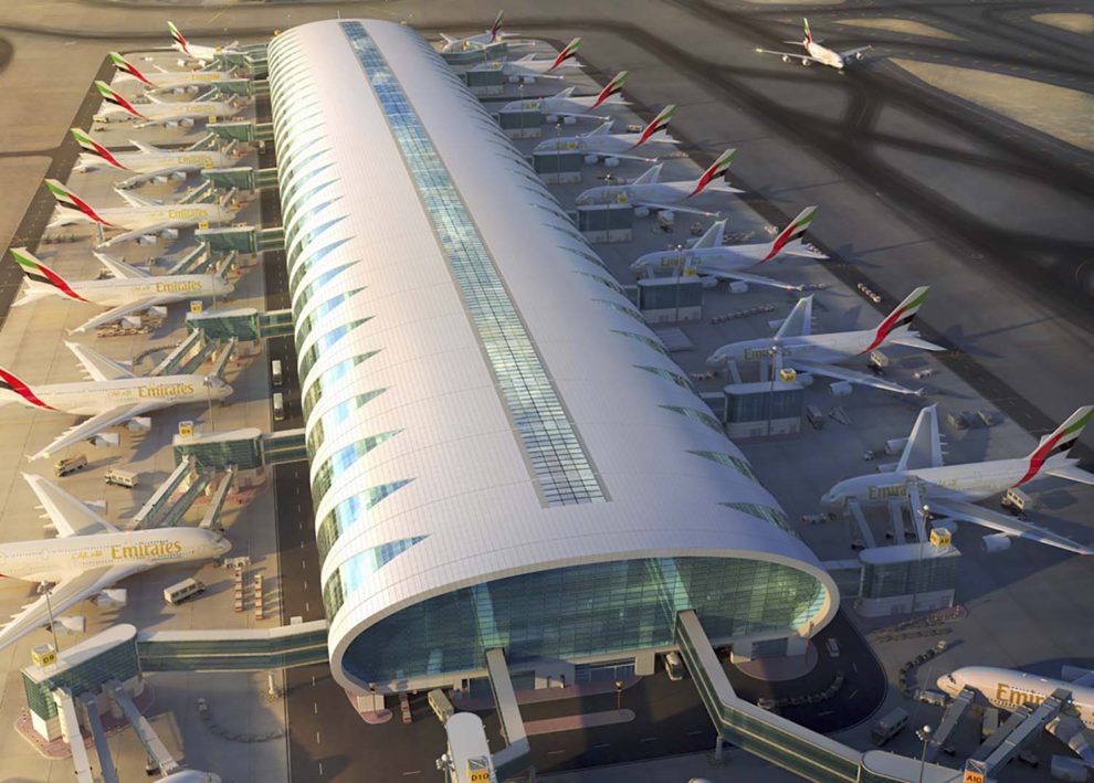Emirates cosntruyó en el aeropuerto de Dubai una terminal para sus A380.