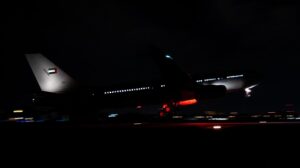 Despegue nocturno de Getafe del cuarto A330 MRTT de Emiratos Árabes.