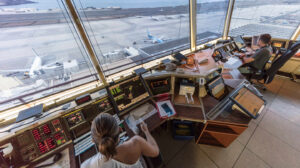 Torre de control del aeropuerto de Gran Canaria.