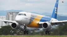 Primer vuelo del Embraer E175-E2 el 12 de diciembre de 2019.