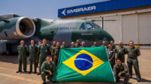 Entrega del séptimo Embraer C-390 a la Fuerza Aérea de Berasil.