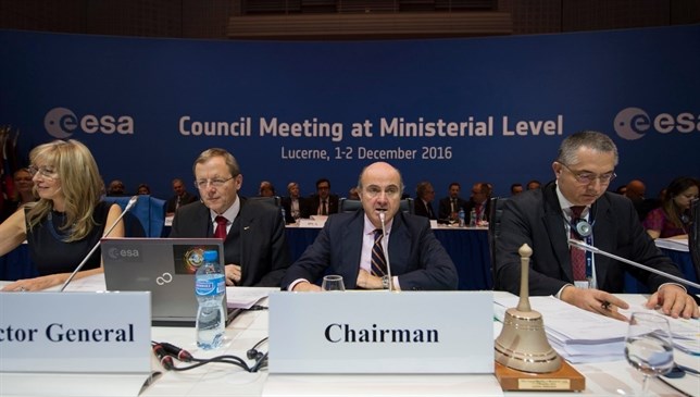 Reunión ministerial de la ESA de 2016.
