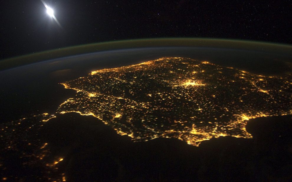 España desde el espacio.