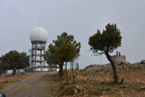 El actual radar en Erillas (Córdoba).
