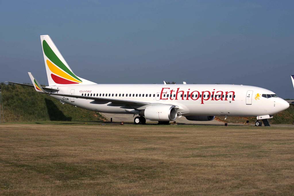 Ethiopian opera a Madrid con sus Boeing 737.