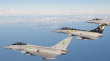 Aviones Eurofighter de la RAF.