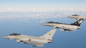 Aviones Eurofighter de la RAF.