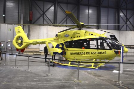 Aunque con matrícula italiana, este es el primer Airbus Helicopters H145 con rotor de cinco palas para una empresa española, Eliance.