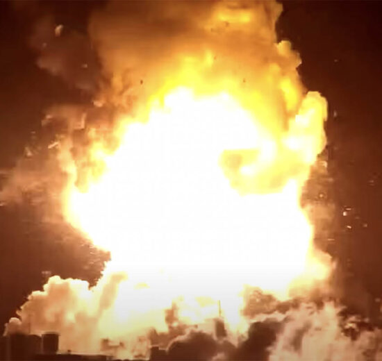 Explosión de la nave Space X Starship.