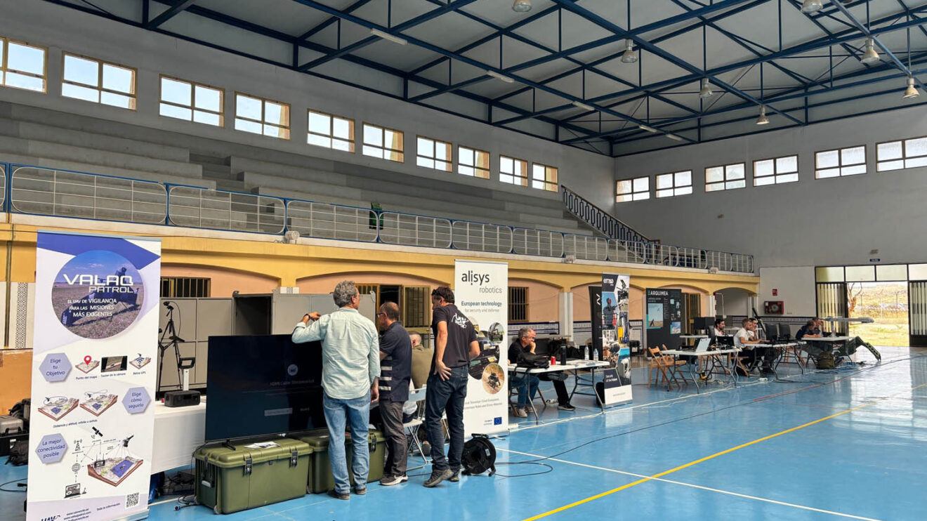 Parte de la exposición de medios realizada en la base de la legión en Viator.