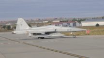 El Ejército del Aire llegó a tener 34 F-5B de entrenamiento. Hoy restan una veintena en servicio.