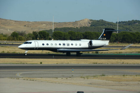 El Gulfstream G700 EC-OJM de Pontegadea Inversiones es el primer avión de este tipo matriculado en España.