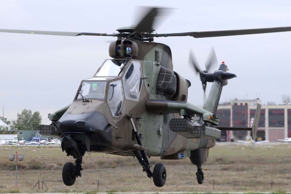 Uno de los helicópteros Tigre HAP ya retirados de servicio y que no serán modernizados.