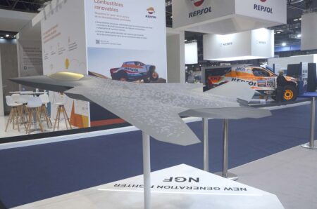 Modelo del NGF presentado por Dassault en FEINDEF.