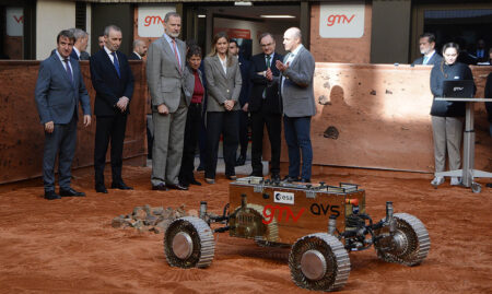 Demostración de un rover de GMV.