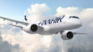 Embraer E195-E2 con colores de Finnair.