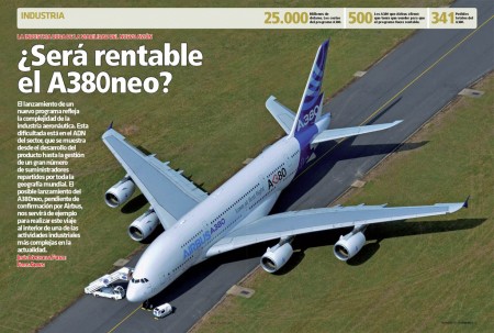 Airbus está todavía lejos de lograr la rentabilidad del A380 cuando se enfrenta a la necesidad de lanzar una versión mejorada que dejará obsoleta la actual.