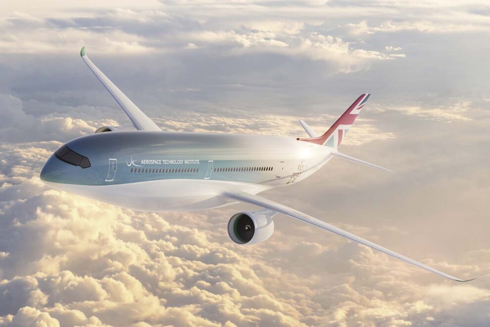 Propuesta de Flyzero de un avión con hidrógeno para 279 pasajeros.