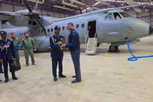 Fotografía de la Fuerza Aérea de Nigeria de la visita al Ala 35 del Ejército del Aire como parte de su interés por comprar el C295.