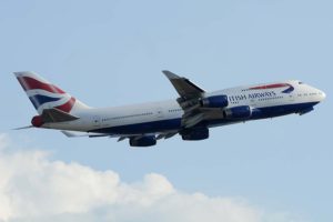 El Boeing 747-400 GCIVW depsegando de Londres Heathrow en 2018.