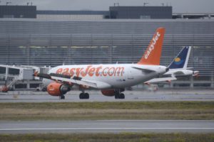 Airbus A319 de Easyjet en el aeropuerto de Toulouse, el cual tendrá un nuevo vuelo desde Ibiza.