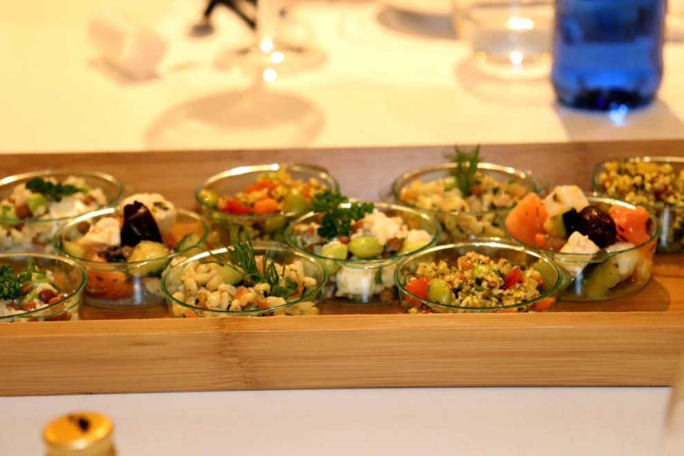 Algunos de los platos ofrecidos por Iberia Express durante el Gastrofestival de Madrid.