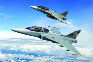 El Gripen E/F es la apuesta de Saab para continuar en el mercado de los aviones de combate en el futuro.