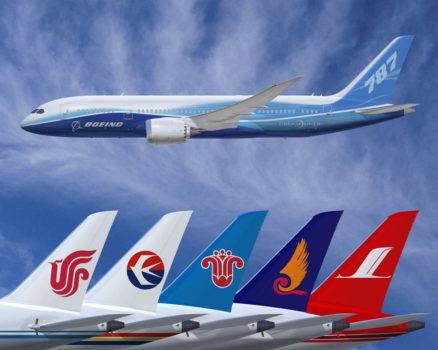 Más de 1.300 aviones Boeing operan hoy en día en China.