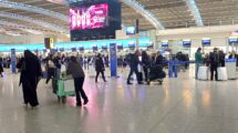 Mostradores de facturación de British Airways en la T5 de Londres Heathrow